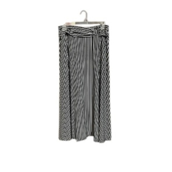 Robert Louis Striped Maxi Skirt with Belted Waist Elegant XL - Picture 1 of 5
